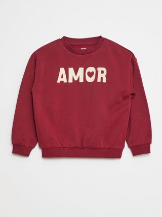 Sweatshirt de manga comprida com estampado