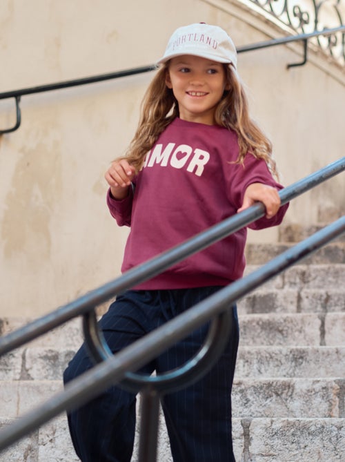 Sweatshirt de manga comprida com estampado - Kiabi