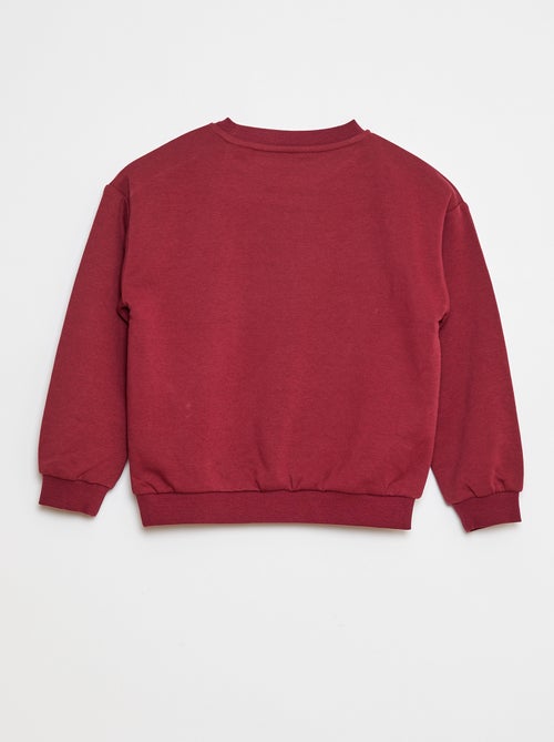 Sweatshirt de manga comprida com estampado - Kiabi