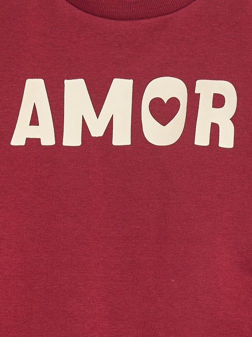 Sweatshirt de manga comprida com estampado - Kiabi