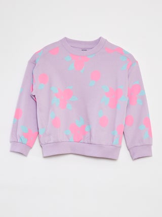 Sweatshirt de manga comprida com estampado