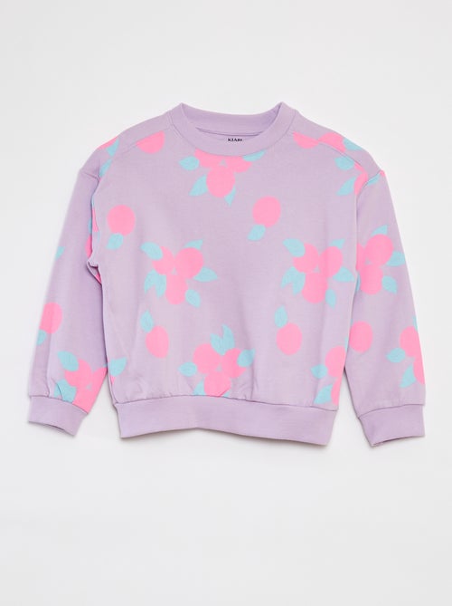 Sweatshirt de manga comprida com estampado - Kiabi