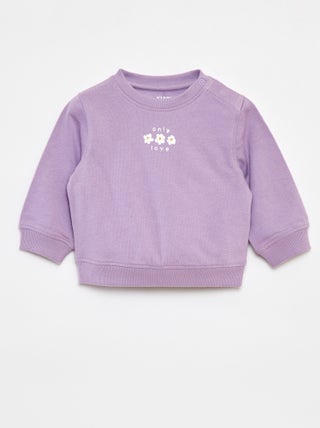 Sweatshirt de manga comprida com estampado