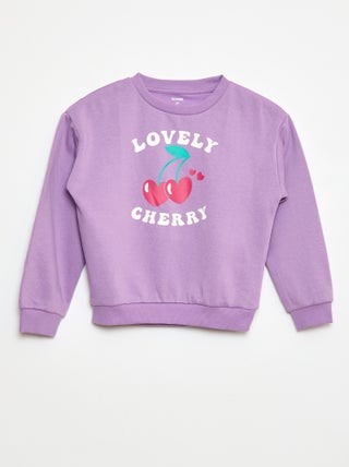 Sweatshirt de manga comprida com estampado