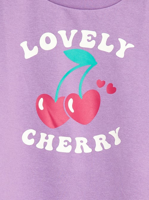 Sweatshirt de manga comprida com estampado - Kiabi