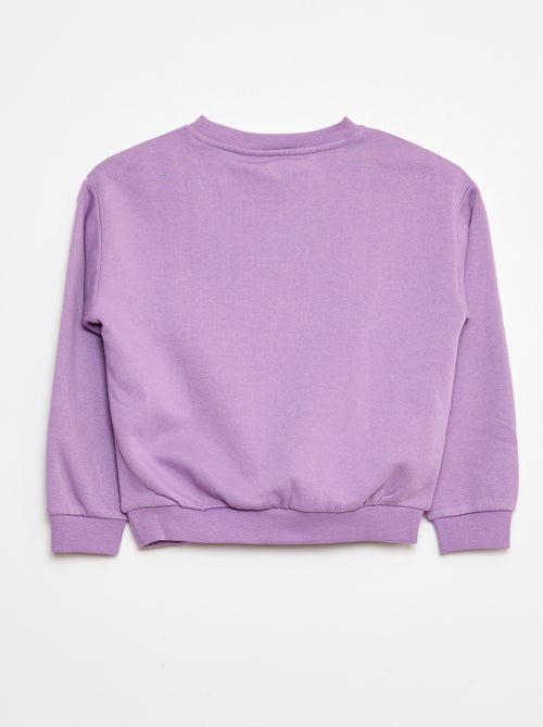 Sweatshirt de manga comprida com estampado - Kiabi