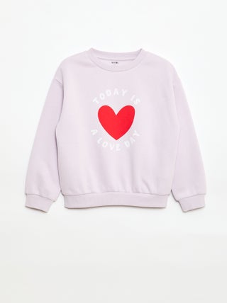 Sweatshirt de manga comprida com estampado