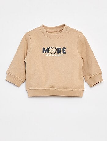 Sweatshirt de manga comprida com impressão