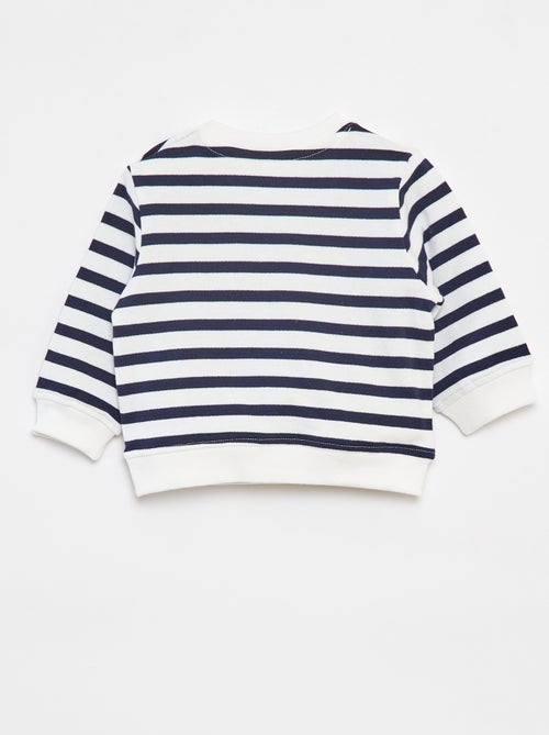 Sweatshirt de manga comprida com impressão - Kiabi