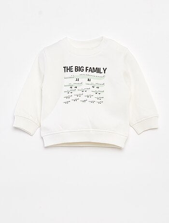 Sweatshirt de manga comprida com impressão