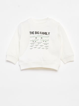 Sweatshirt de manga comprida com impressão