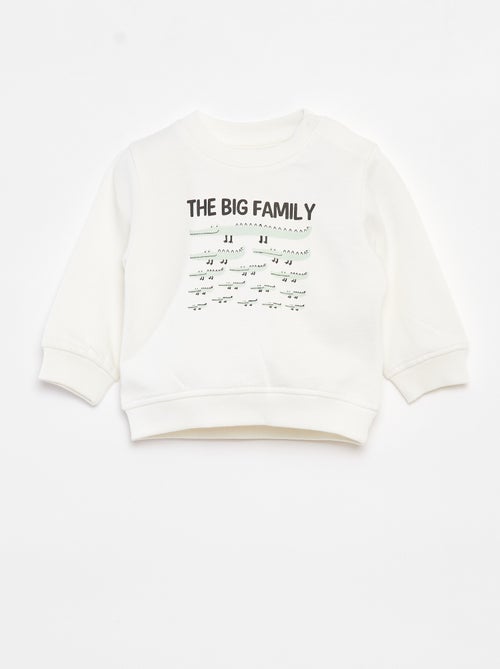 Sweatshirt de manga comprida com impressão - Kiabi