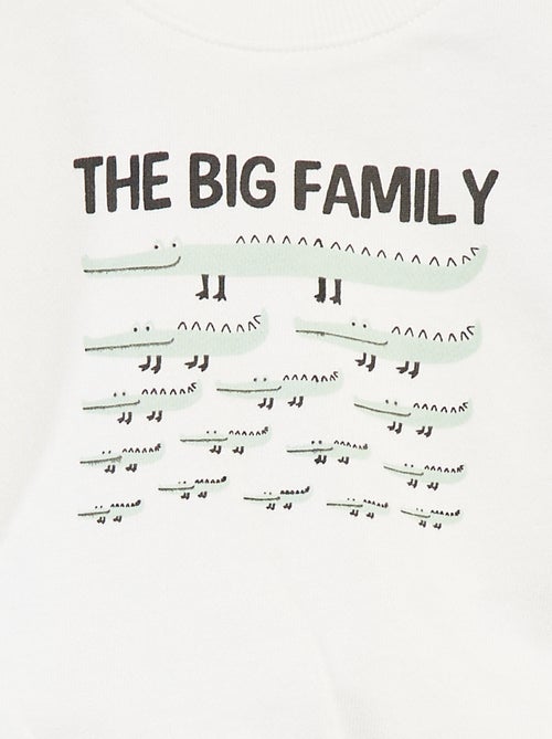 Sweatshirt de manga comprida com impressão - Kiabi