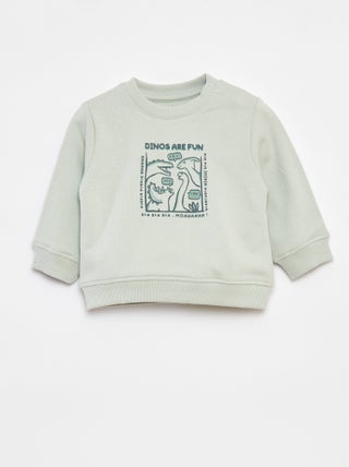 Sweatshirt de manga comprida com impressão