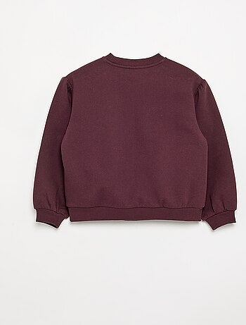 Sweatshirt de manga comprida com laço
