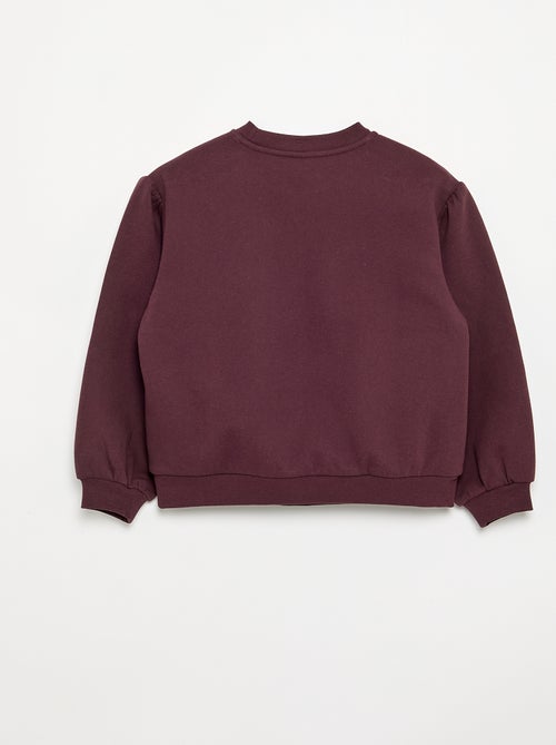 Sweatshirt de manga comprida com laço - Kiabi Sweatshirt de manga comprida com laço - Kiabi