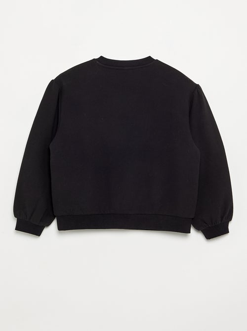 Sweatshirt de manga comprida com laço - Kiabi