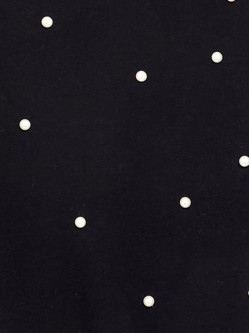 Sweatshirt de manga comprida com pérolas - Kiabi Sweatshirt de manga comprida com pérolas - Kiabi
