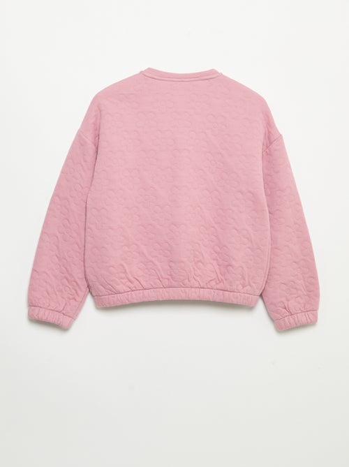 Sweatshirt de manga comprida e abertura com molas de pressão - Kiabi