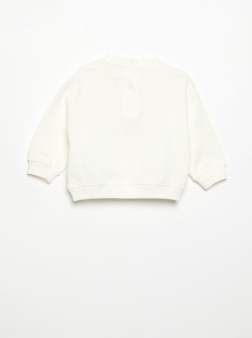 Sweatshirt de manga comprida em polar com ilustração - Kiabi