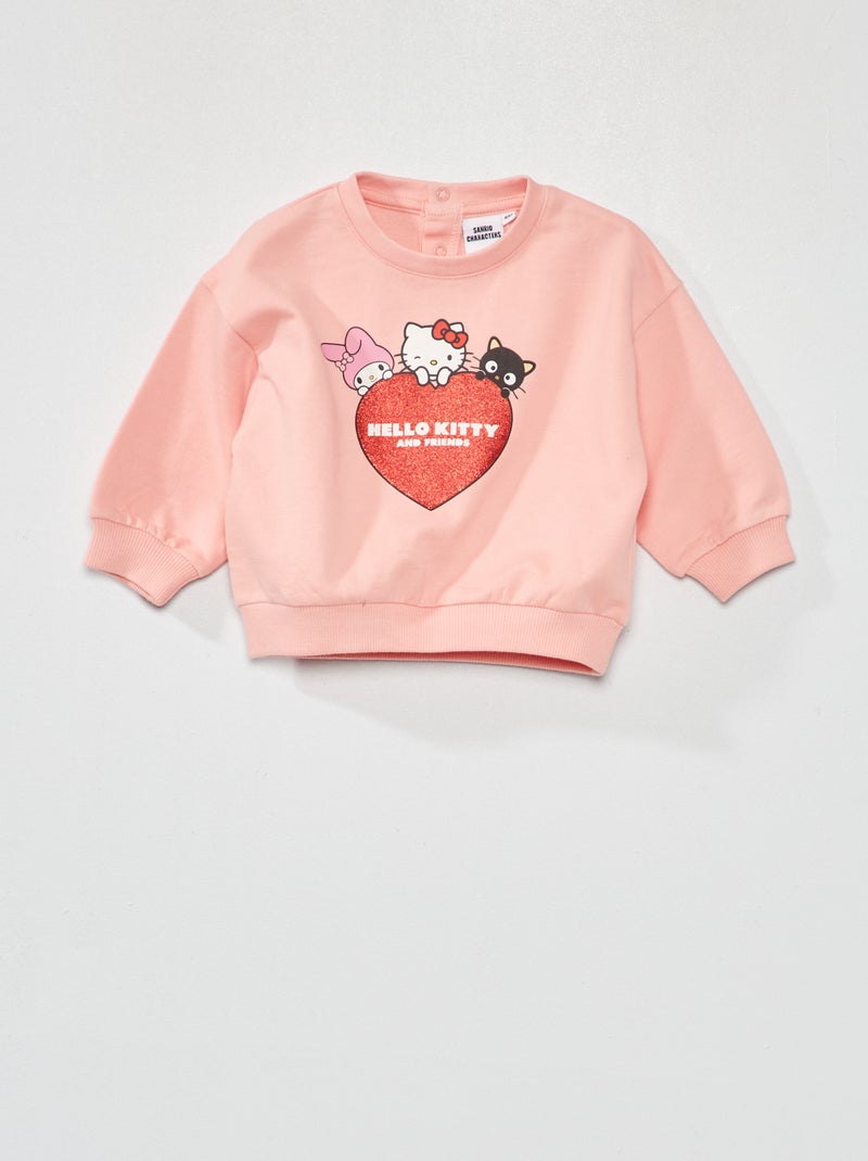 Sweatshirt de manga comprida 'Hello Kitty' ROSA - Kiabi