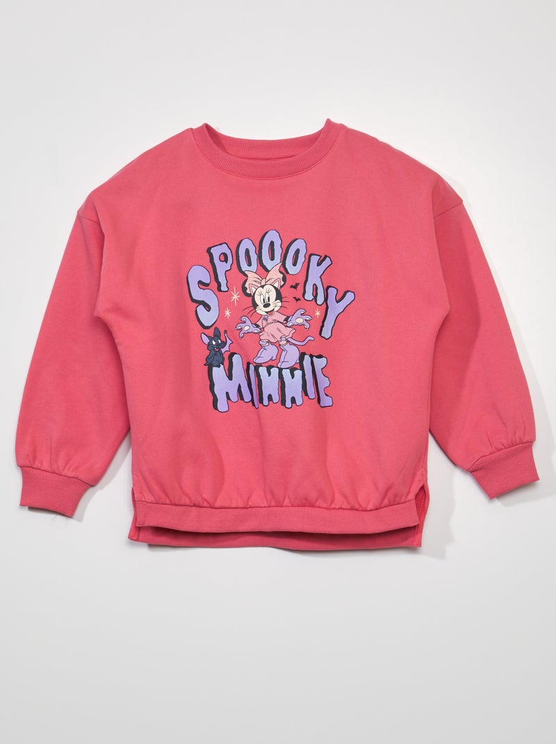 Sweatshirt de manga comprida 'Minnie' - Halloween Rosa - Kiabi