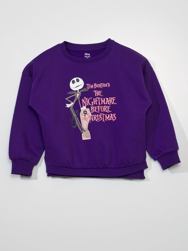 Sweatshirt de manga comprida 'Minnie' - Halloween Violeta - Kiabi