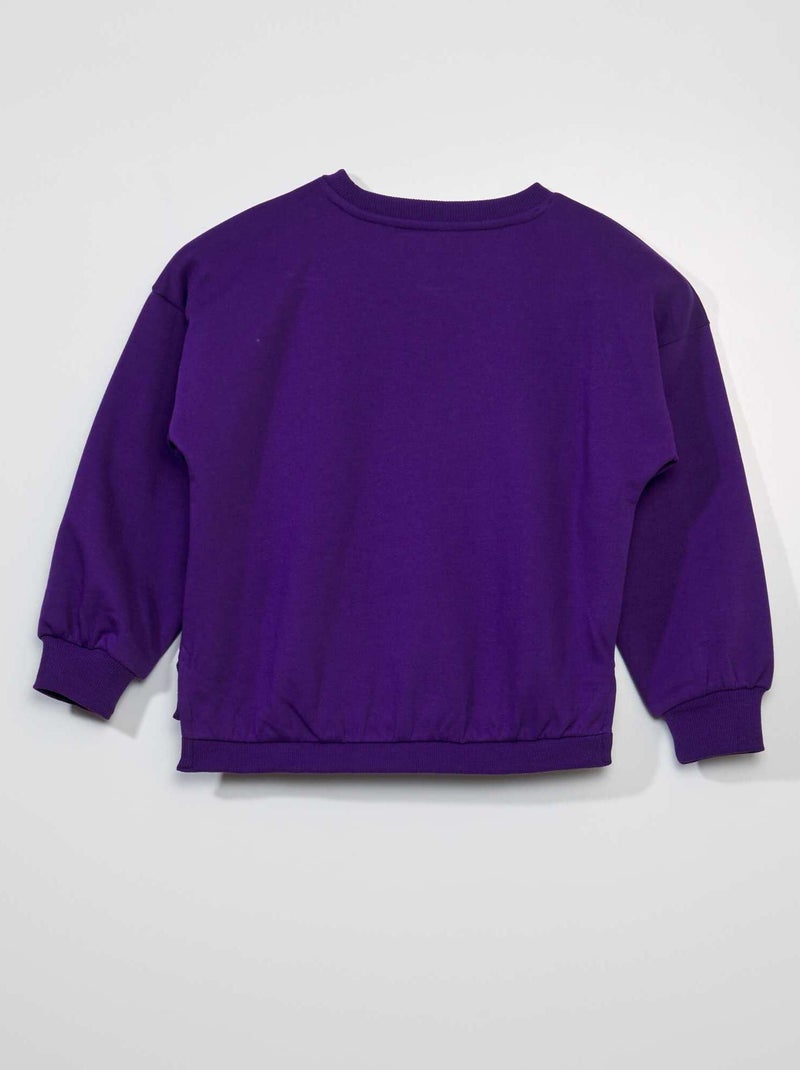 Sweatshirt de manga comprida 'Minnie' - Halloween Violeta - Kiabi