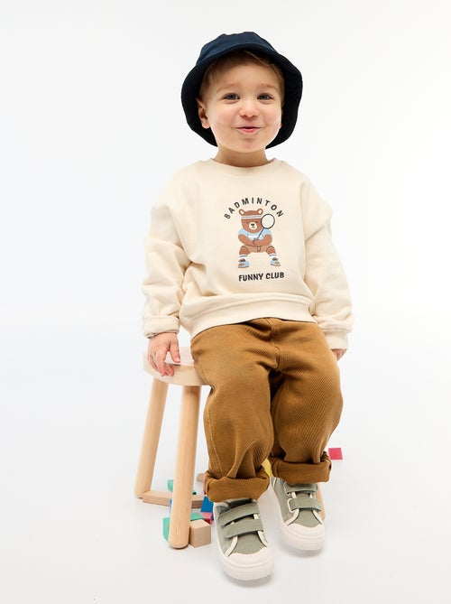 Sweatshirt de mangas compridas - Kiabi