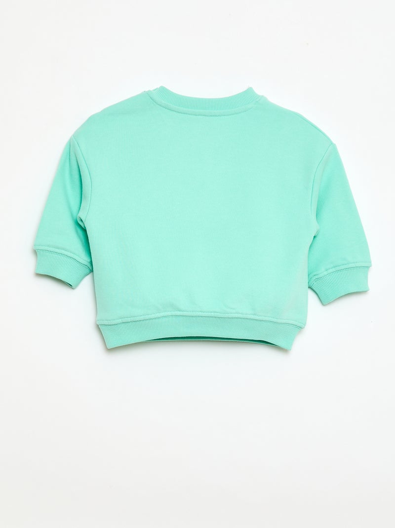 Sweatshirt de mangas compridas Verde - Kiabi