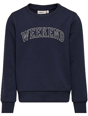 Sweatshirt de menina only koglinna city azul marinho