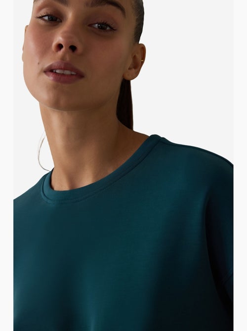 Sweatshirt de modal cardado penti - Kiabi Sweatshirt de modal cardado penti - Kiabi