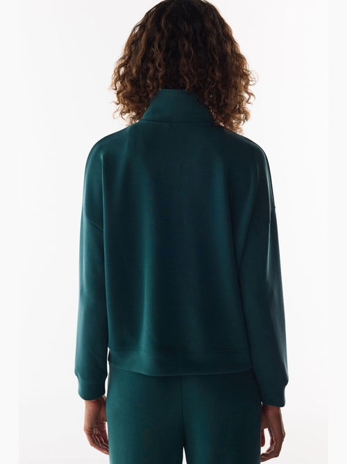 Sweatshirt de modal com meio fecho penti - Kiabi