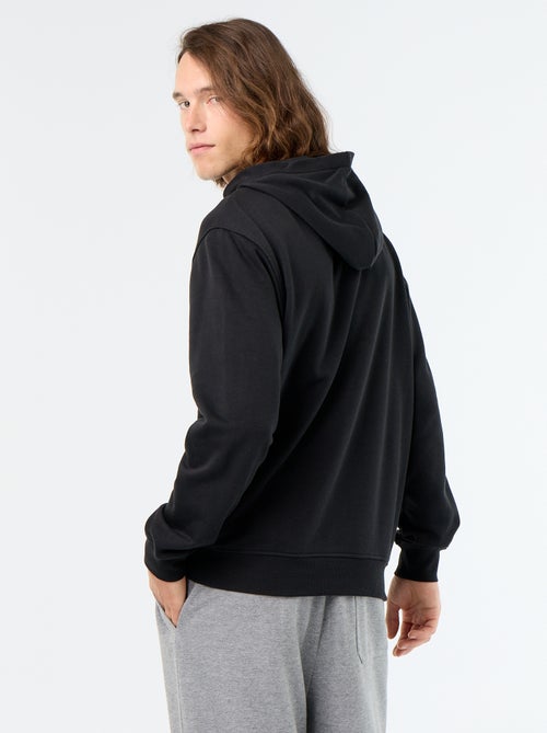 Sweatshirt de moletão com capuz estampado - Kiabi