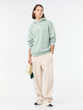 Sweatshirt de moletão com capuz estampado