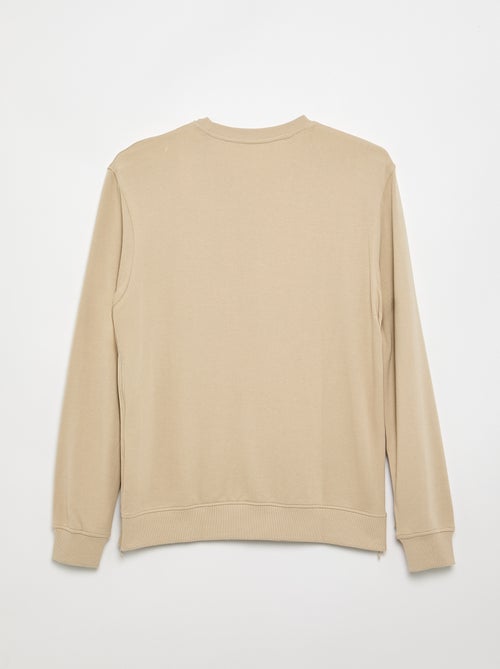 Sweatshirt de moletão com estampado - coleção fácil de vestir - Kiabi Sweatshirt de moletão com estampado - coleção fácil de vestir - Kiabi