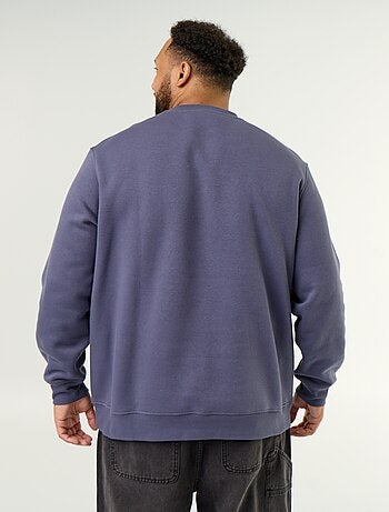 Sweatshirt de moletão com inscrição