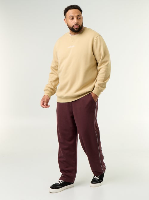 Sweatshirt de moletão com inscrição - Kiabi
