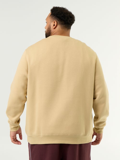 Sweatshirt de moletão com inscrição - Kiabi