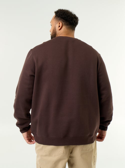 Sweatshirt de moletão com inscrição - Kiabi