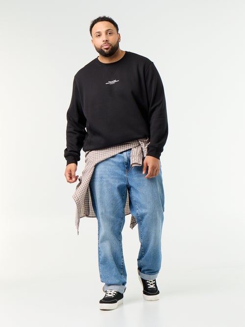 Sweatshirt de moletão com inscrição - Kiabi Sweatshirt de moletão com inscrição - Kiabi