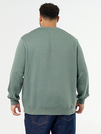 Sweatshirt de moletão com inscrição