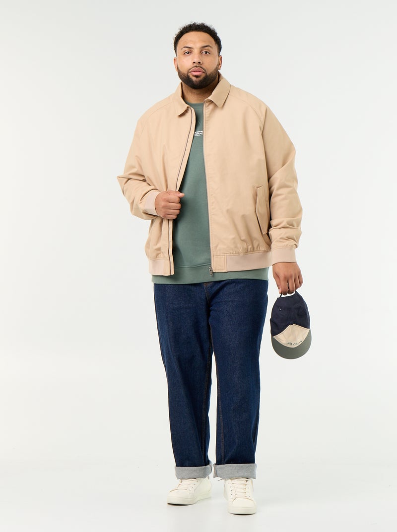 Sweatshirt de moletão com inscrição Verde - Kiabi
