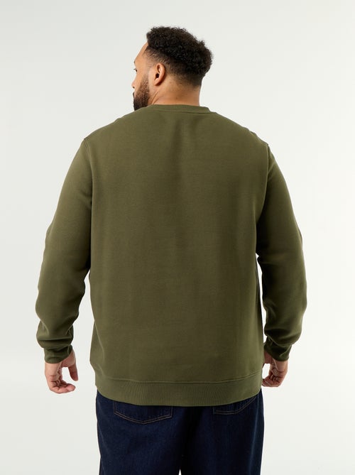 Sweatshirt de moletão com inscrição - Kiabi