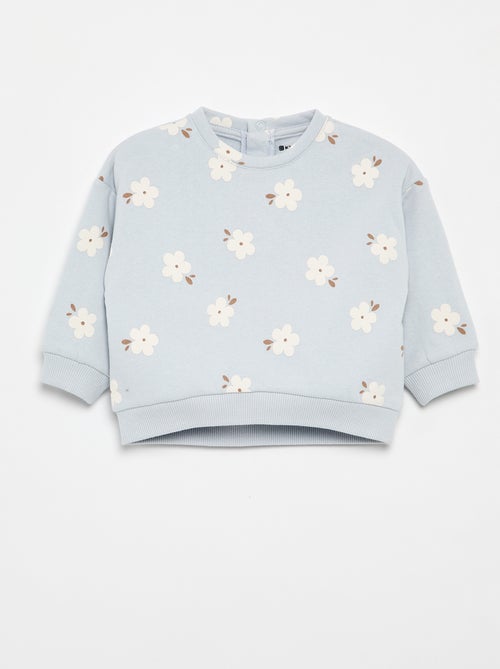 Sweatshirt de moletão estampada - Kiabi