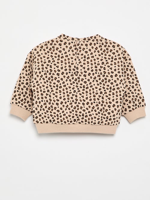 Sweatshirt de moletão estampada - Kiabi