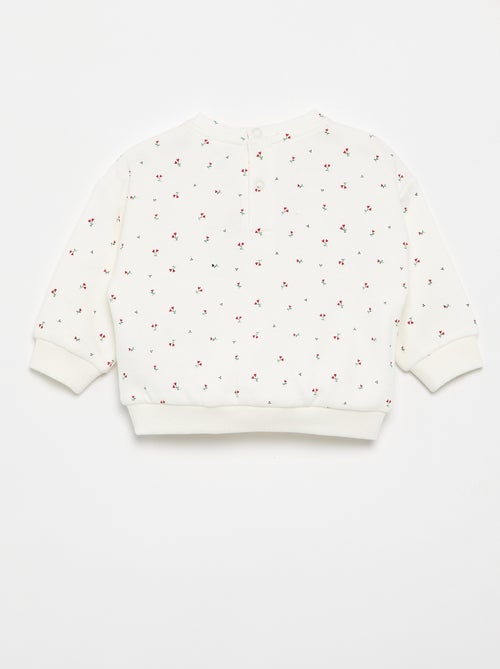 Sweatshirt de moletão estampada - Kiabi