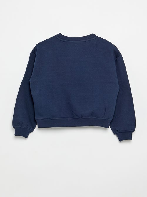 Sweatshirt de moletão estampado no peito - Kiabi Sweatshirt de moletão estampado no peito - Kiabi