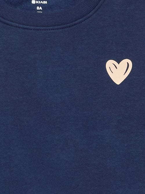 Sweatshirt de moletão estampado no peito - Kiabi Sweatshirt de moletão estampado no peito - Kiabi