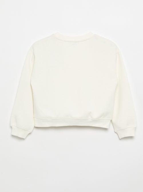 Sweatshirt de moletão estampado no peito - Kiabi Sweatshirt de moletão estampado no peito - Kiabi